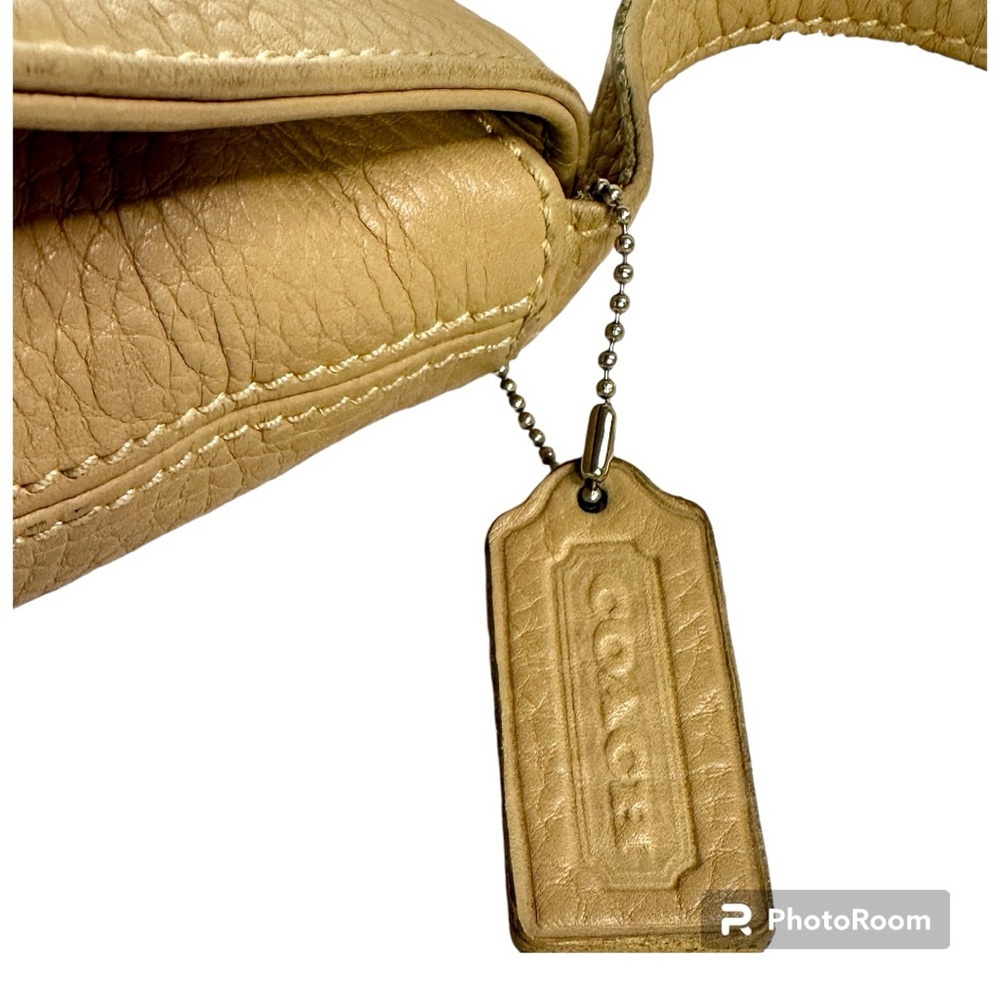 Vintage Coach Sonoma crossbody bag bone pebbled leather w/fabric interior - Picture 8 of 13